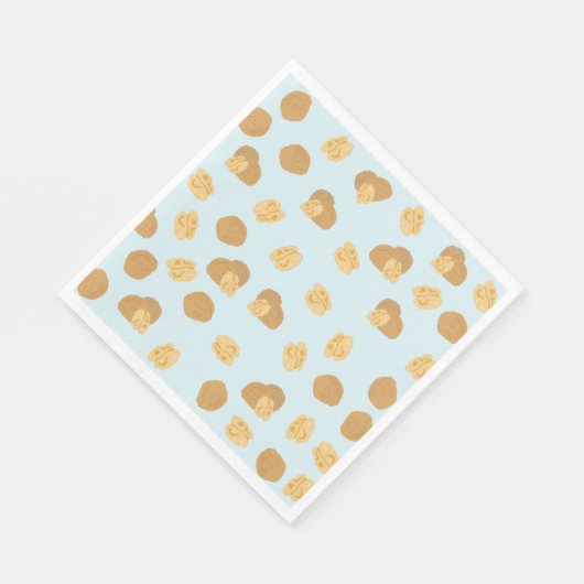 Cute Walnoten Nut Pattern Servet (Hoek)