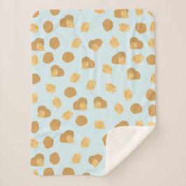 Cute Walnoten Nut Pattern Sherpa Deken