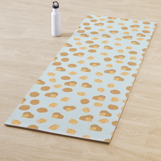 Cute Walnoten Nut Pattern Yogamat (In situ)