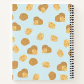 Cute Walnut Nut Pattern Custom Recipbook Notitieboek (Achterkant)