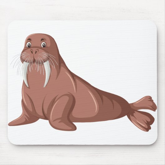 Cute walrus cartoon muismat (Voorkant)