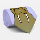 Cute Walrus Cartoon Stropdas (Opgerold)
