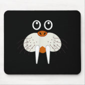 Cute Walrus Dierenkostuum Grappige Halloween Muismat (Voorkant)