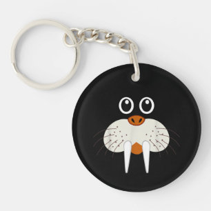 Cute Walrus Dierenkostuum Grappige Halloween Sleutelhanger
