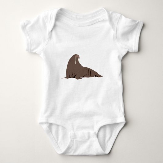 Cute Walrus Illustration Romper (Voorkant)