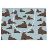 Cute Walrus Pattern Groot Cadeauzakje (Voorkant)