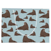 Cute Walrus Pattern Groot Cadeauzakje (Achterkant)