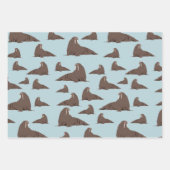 Cute Walrus Pattern Inpakpapier Vel (Voorkant 2)