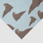 Cute Walrus Pattern Tissuepapier (Detail)