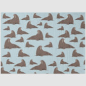 Cute Walrus Pattern Tissuepapier (Voorkant)