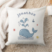 Cute Walvis & Golven Motief ID1251 Kussen (Deken)