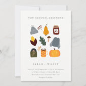 Cute Warm Cozy Autumn Essential Vow Renewal Invite Bedankkaart (Voorkant)