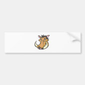 Cute Warthog Cartoon Shirt Bumpersticker (Voorkant)