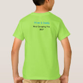 Cute Wasbeer Avontuur Wacht Herdenkings T-shirt (Achterkant)