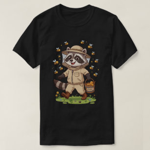 Cute Wasbeer Imker T-Shirt Ontwerp