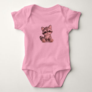 Cute Wasbeer Knuffel Baby Meisje T-Shirt Cadeau On