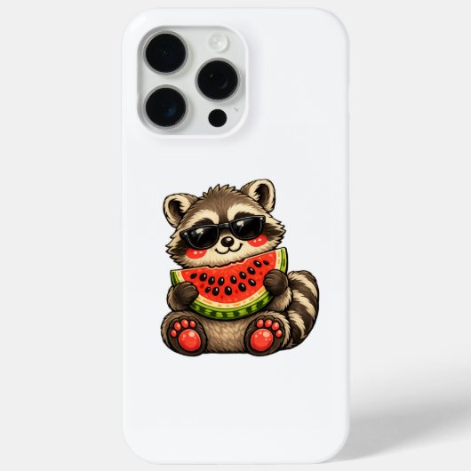 Cute Wasbeer met Watermeloen Case-Mate iPhone Case (Achterkant)