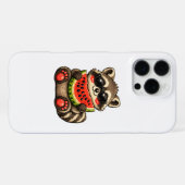 Cute Wasbeer met Watermeloen iPhone Hoesje (Achterkant horizontaal)
