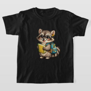 Cute Wasbeer Rugzak Voor School Kinderen T-Shirt