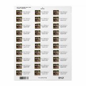 Cute Wasbeer Rustend op een Stam Etiket (Full Sheet)