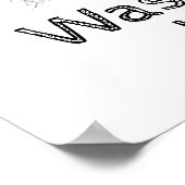 Cute Washroom veegt je handen af. Poster (Hoek)