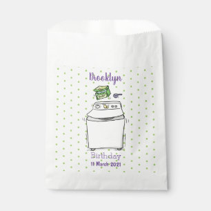 Cute wasmachine cartoon illustratie bedankzakje
