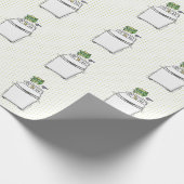 Cute wasmachine cartoon illustratie cadeaupapier (Hoek)