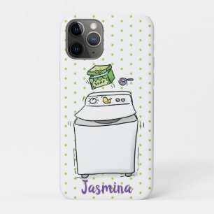 Cute wasmachine cartoon illustratie Case-Mate iPhone case