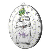 Cute wasmachine cartoon illustratie dartbord (Voorkant Rechts)