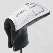 Cute wasmachine cartoon illustratie golfheadcover (3/4 voorkant)