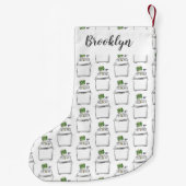 Cute wasmachine cartoon illustratie kleine kerstsok (Achterkant)