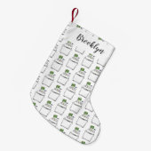 Cute wasmachine cartoon illustratie kleine kerstsok (Voorkant (Hangend))