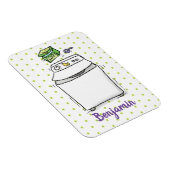 Cute wasmachine cartoon illustratie magneet (Rechterzijde)