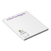 Cute wasmachine cartoon illustratie notitieblok (Schuin)