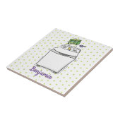 Cute wasmachine cartoon illustratie tegeltje (Zijkant)