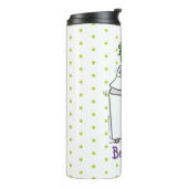 Cute wasmachine cartoon illustratie thermosbeker (Gedraaid links)