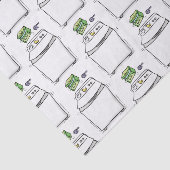 Cute wasmachine cartoon illustratie tissuepapier (Detail)