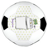 Cute wasmachine cartoon illustratie voetbal (Gedraaid)