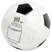 Cute wasmachine cartoon illustratie voetbal (Drie kwart)