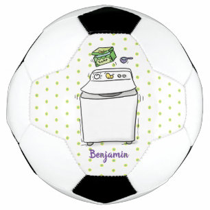 Cute wasmachine cartoon illustratie voetbal