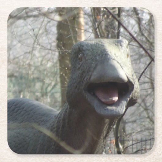 Cute Watching Dinosaur Onderzetter (Voorkant)