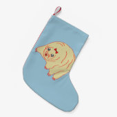 Cute Water Beer Tardigrade Anime Kleine Kerstsok (Voorkant (Hangend))