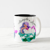 Cute Water Lily Mermaid Mok (Voorkant rechts)