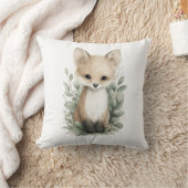 Cute Watercolor Baby Animals with Flowers Kussen (Deken)