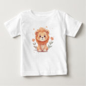Cute Watercolor Baby Lion Cub (Voorkant)