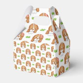 Cute Watercolor Beagle Dog Bedankdoosjes (Achterkant)