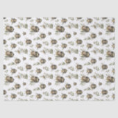 Cute Watercolor Bumblebee Design | Soft Pastel Bee Tissuepapier (Voorkant)