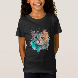 Cute Watercolor Cat T-shirt