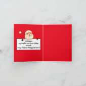 Cute Watercolor Christmas Gifts Folded Card Kaart (Binnen)