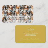 Cute Watercolor Corgi Dog Pattern                  Visitekaartje (Voorkant / Achterkant)